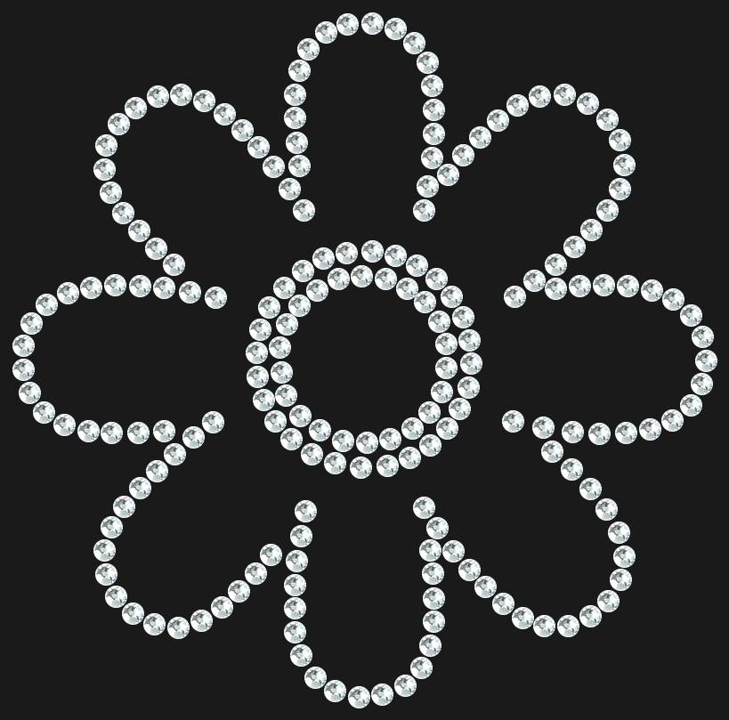 Трафарет Chamomile — RHT_FLOWER2_SS6_CRYSTAL_CLEAR