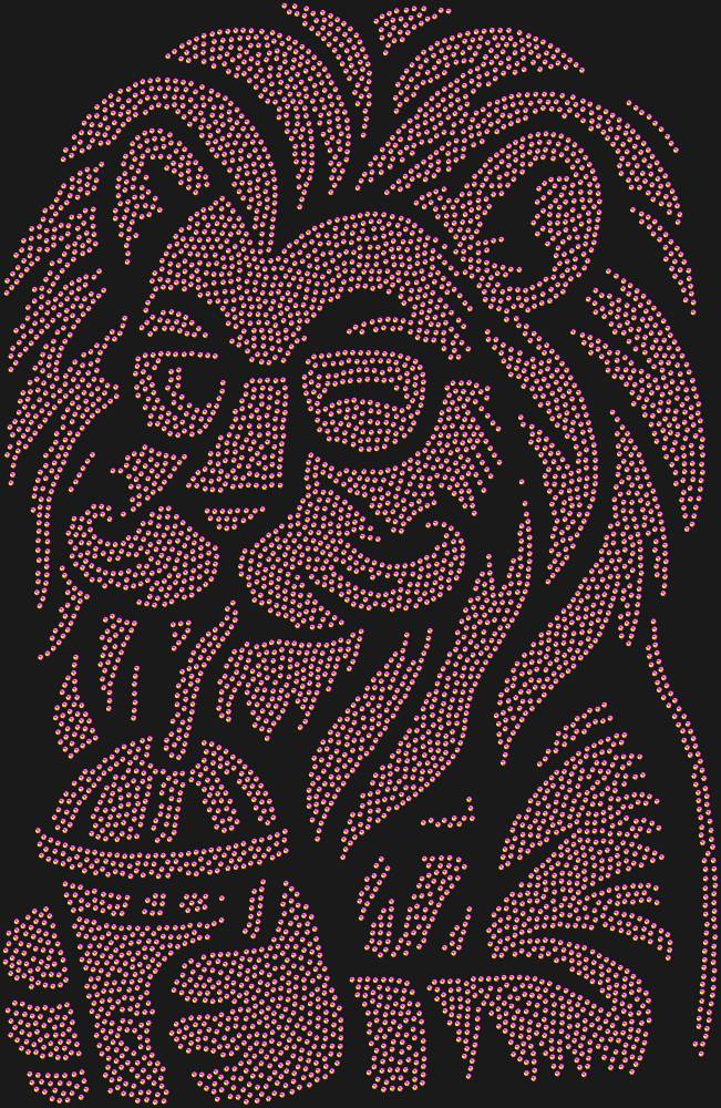 Трафарет Hipster lion — RHT_LIONHIPSTER1_SS6_RAINBOW