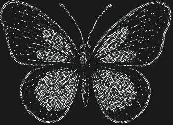 Шаблон из страз Бабочка, сияющий 4249 искрами, оживит фантазию на вашей коже, закружив в танце света и грации, где каждое крыло — взмах мечты.