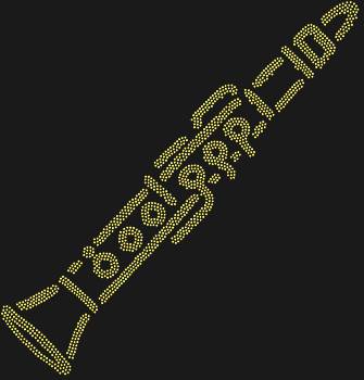 Встречайте «Кларнет» — 1588 искрящихся страз превратят этот музыкальный инструмент в настоящую звезду, наполнив ваш мир хрустальными переливами и мелодиями света.