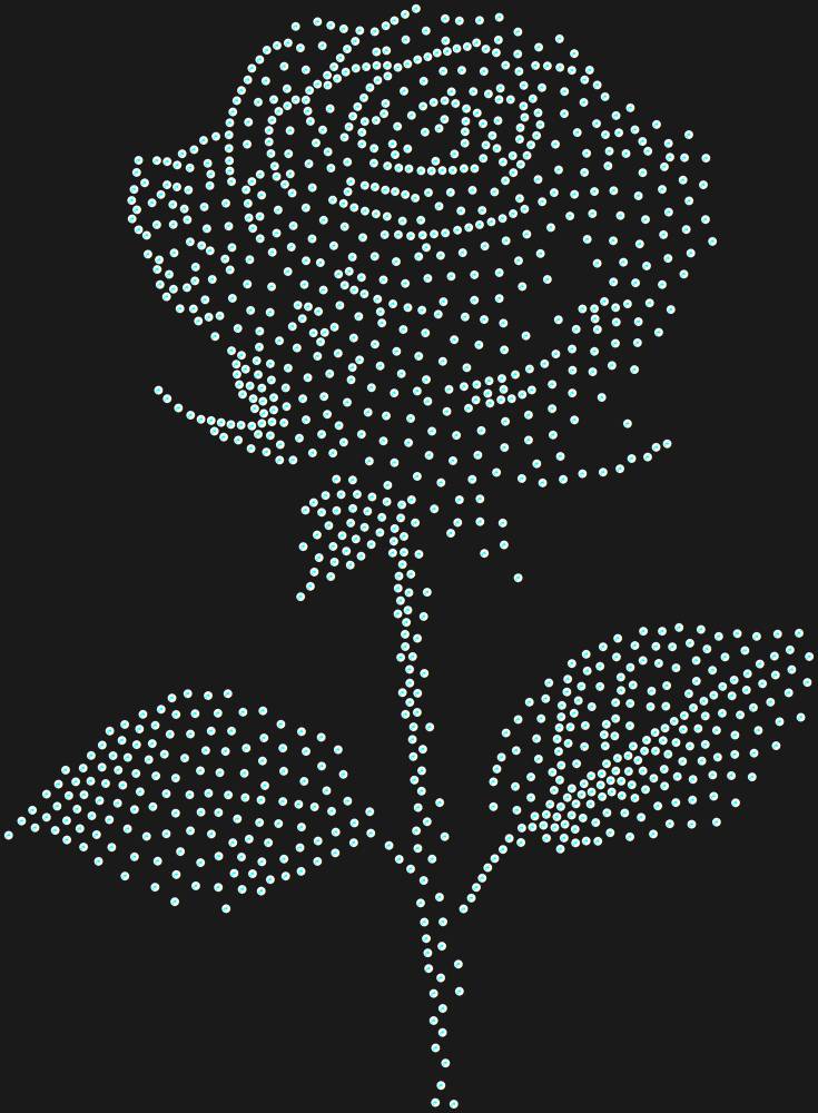 Трафарет Rose — RHT_ROSE3_SS12_CRYSTAL_AB_DMC