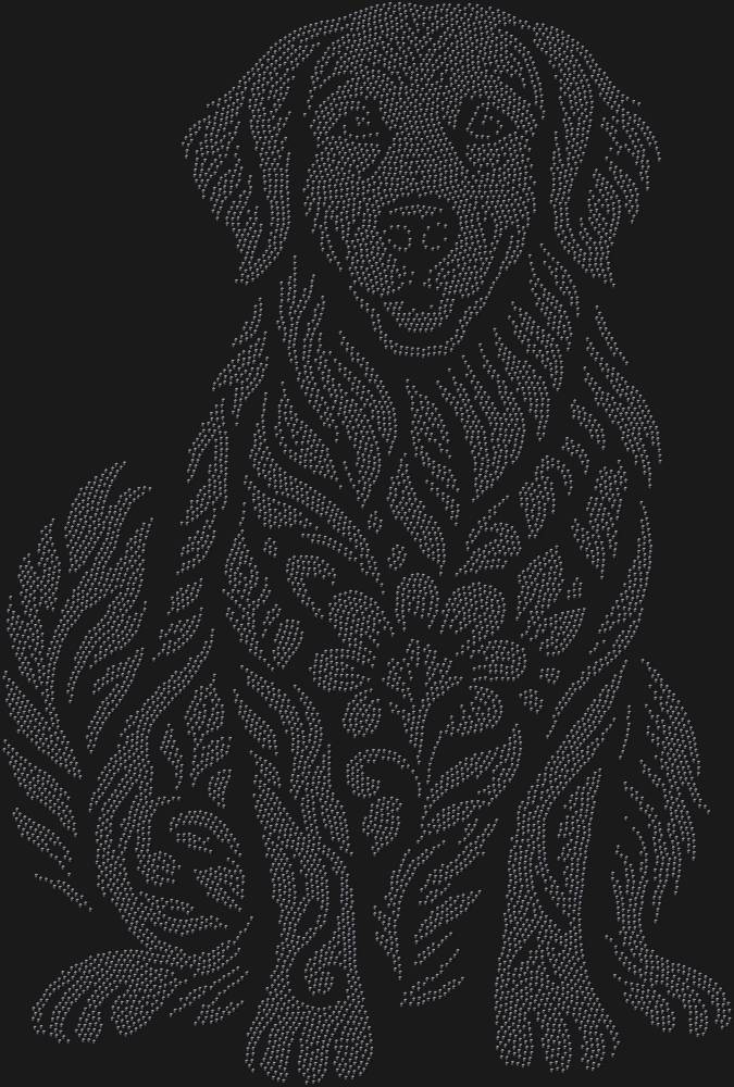 Трафарет Золотистый ретривер — RHT_GOLDENRETRIEVER1_SS6_JET_BLACK