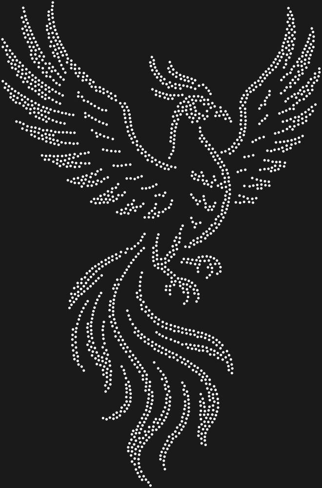 Трафарет Phoenix bird — RHT_FENIX1_SS12_CRYSTAL_CLEAR