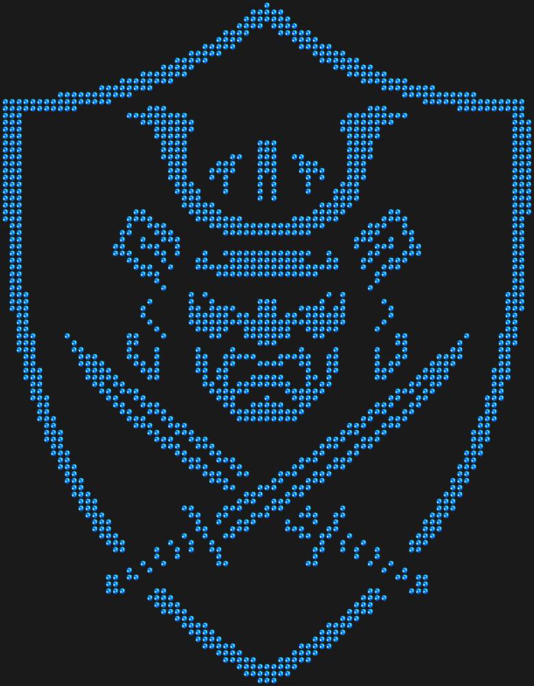 Трафарет Samurai shield — RHT_SAMURAI1_SS10_SAPPHIRE