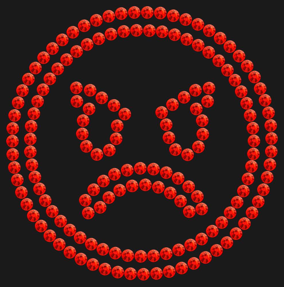Трафарет Angry emoji — RHT_SMILE5_SS16_LT_SIAM