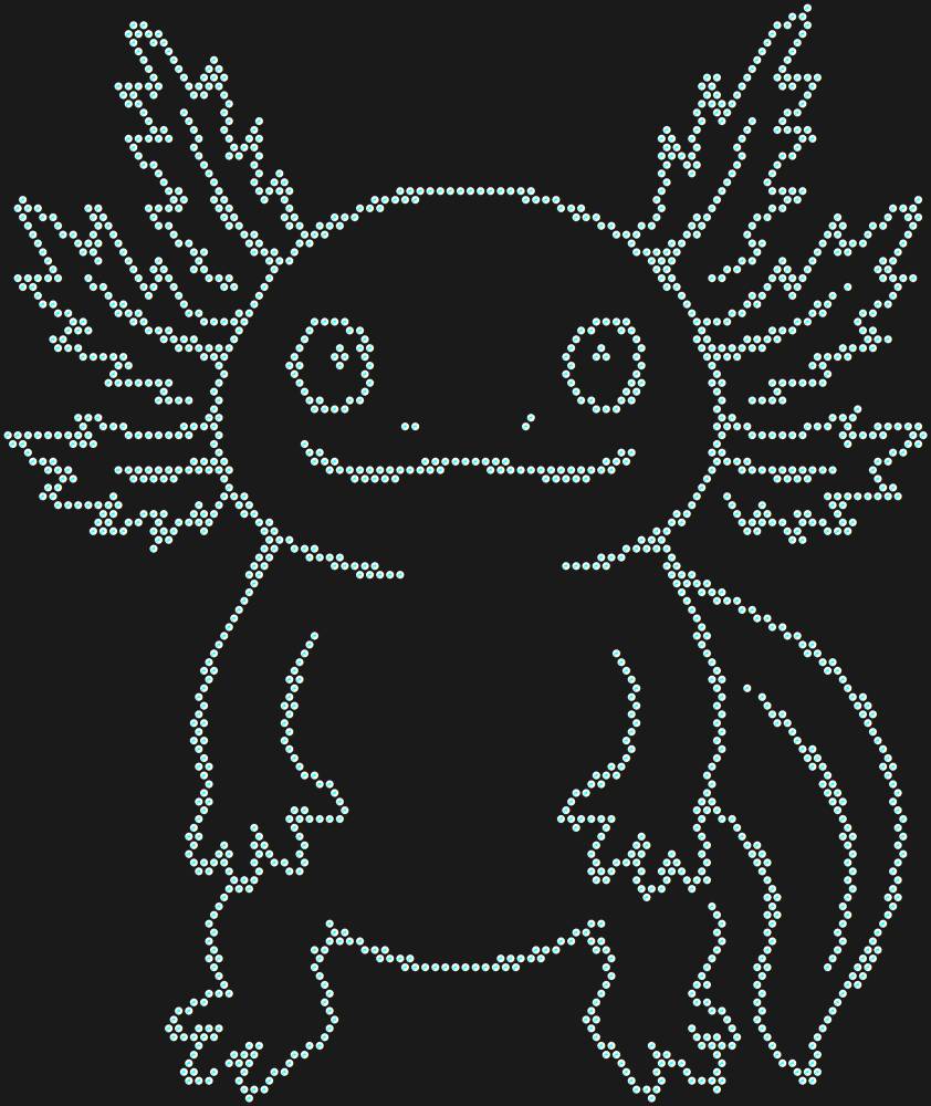 Трафарет Axolotl — RHT_AXOLOTL1_SS10_CRYSTAL_AB_DMC