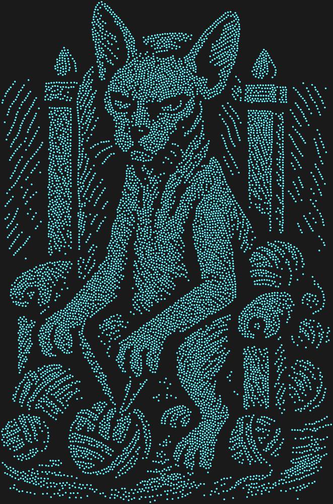 Трафарет Emperor Cat — RHT_CATEMPEROR1_SS4_LT_SAPPHIRE