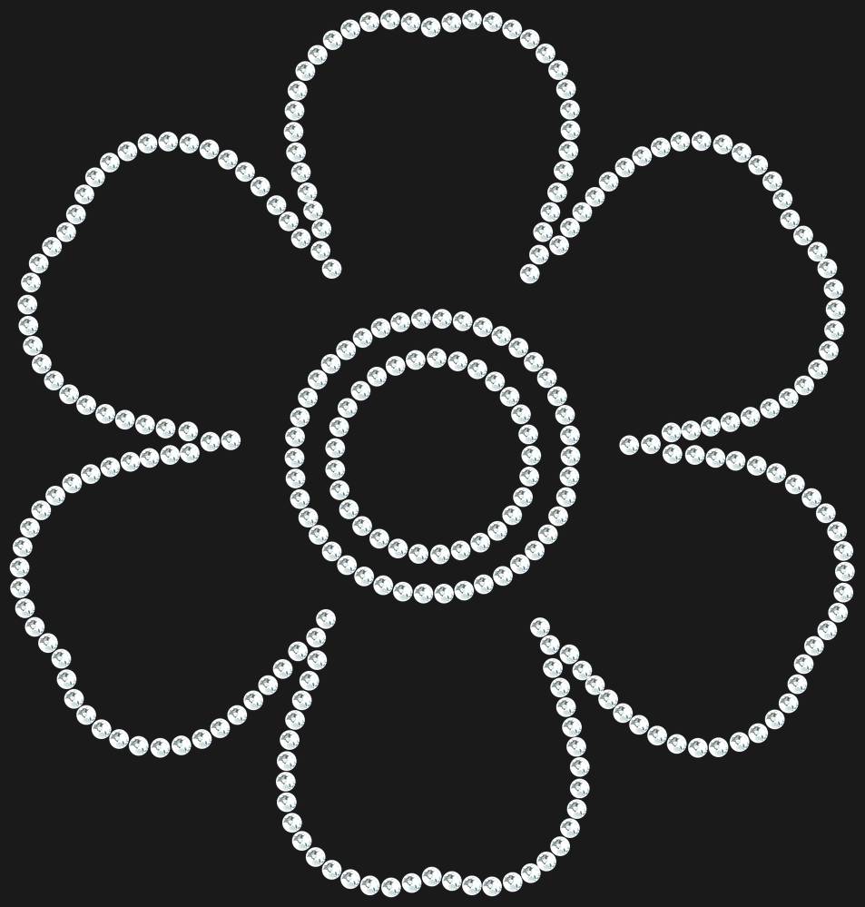 Трафарет Forget-me-not — RHT_FLOWER3_SS12_CRYSTAL_CLEAR