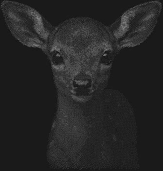 Олененок, сотканный из 8003 сияющих страз, распахнет волшебный мир, где каждый взгляд на него – это прикосновение к чуду.