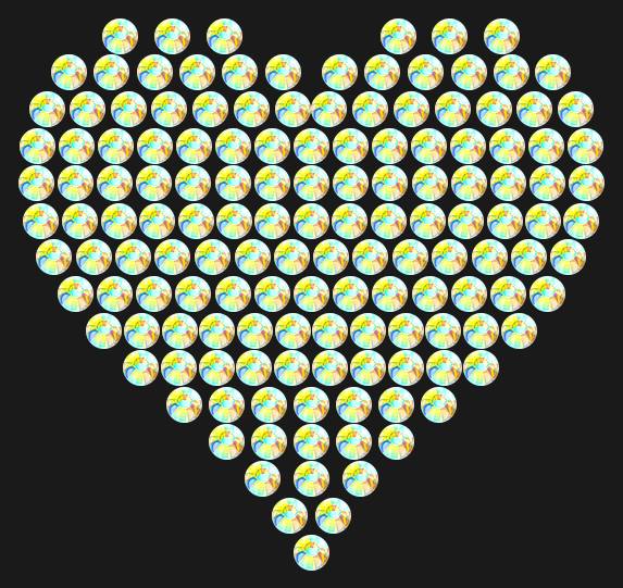 Трафарет Compact heart — RHT_HEART5_SS10_CRYSTAL_AB