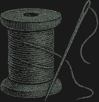 Трафарет из страз «Катушка ниток с иголкой», сверкающий %d драгоценными искрами, оживит любой образ, добавив ему изысканной швейной магии, словно нить судьбы, сотканная из бриллиантовой пыли.