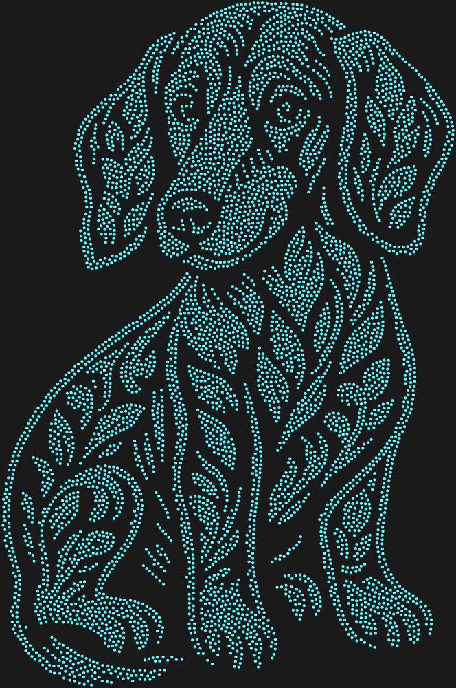 Трафарет Dachshund puppy — RHT_DACHSHUNDPUPPY1_SS20_LT_SAPPHIRE