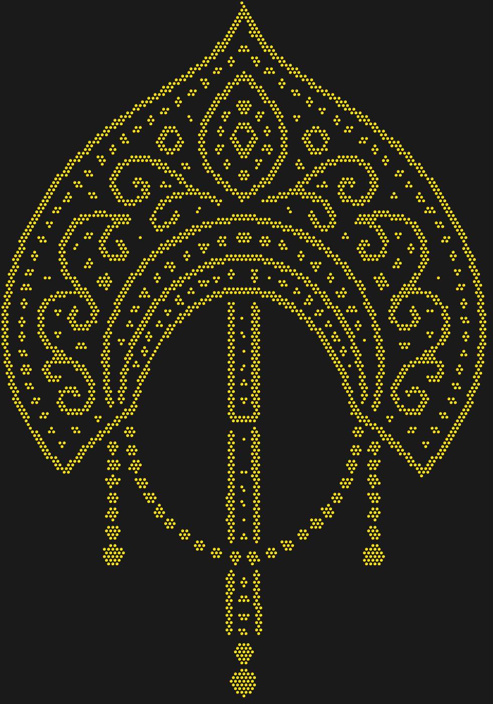 Трафарет Кокошник — KOKOSHNIK2