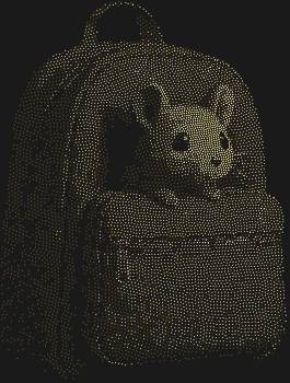 Трафарет из страз «Рюкзак со зверьком» – это 7307 сверкающих искр, воплощающих нежное чудо: будто милый дружок выглядывает из сумки, даря улыбку и тепло.