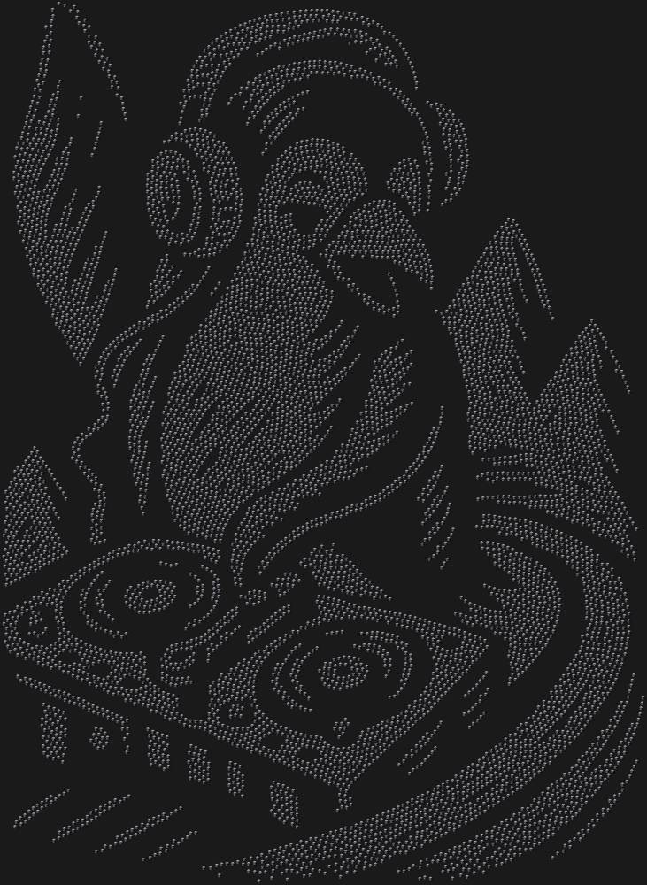 Трафарет Пингвин-диджей — RHT_PENGUINDJ1_SS16_JET_BLACK