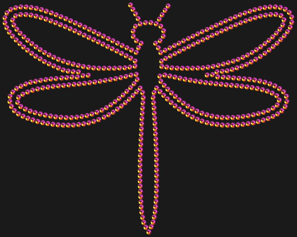 Трафарет Dragonfly — RHT_DRAGONFLY1_SS16_RAINBOW