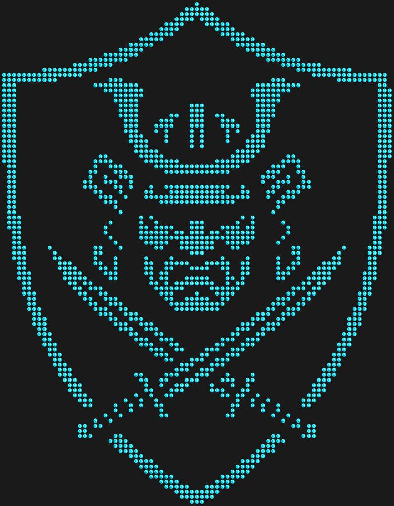 Трафарет Samurai shield — RHT_SAMURAI1_SS16_AQUAMARINE