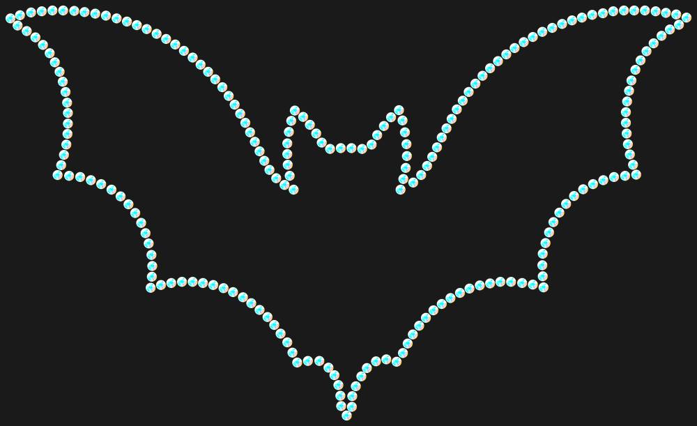 Трафарет Bat — RHT_BAT1_SS6_CRYSTAL_AB_DMC