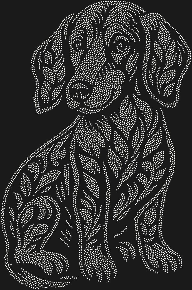 Трафарет Dachshund puppy — RHT_DACHSHUNDPUPPY1_SS3_CRYSTAL_AB