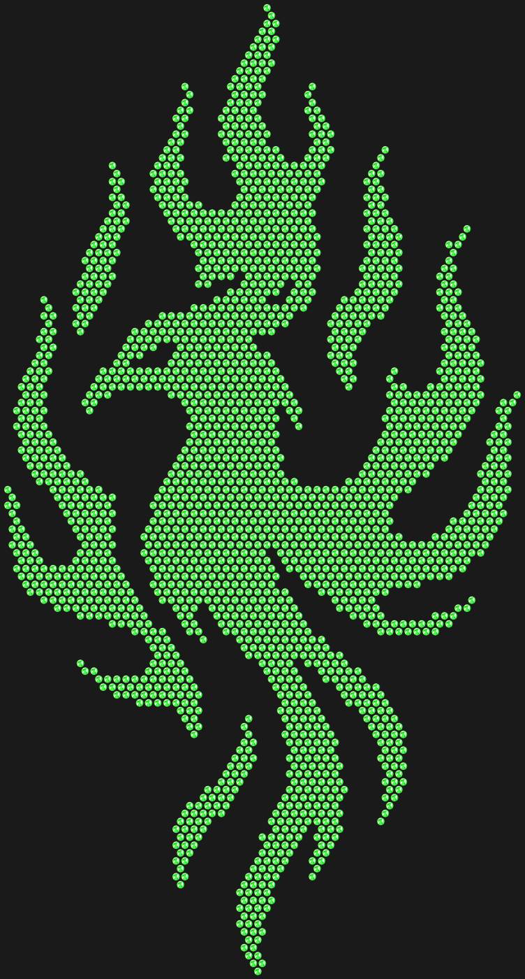 Трафарет Птица феникс — PHOENIXFLAME1