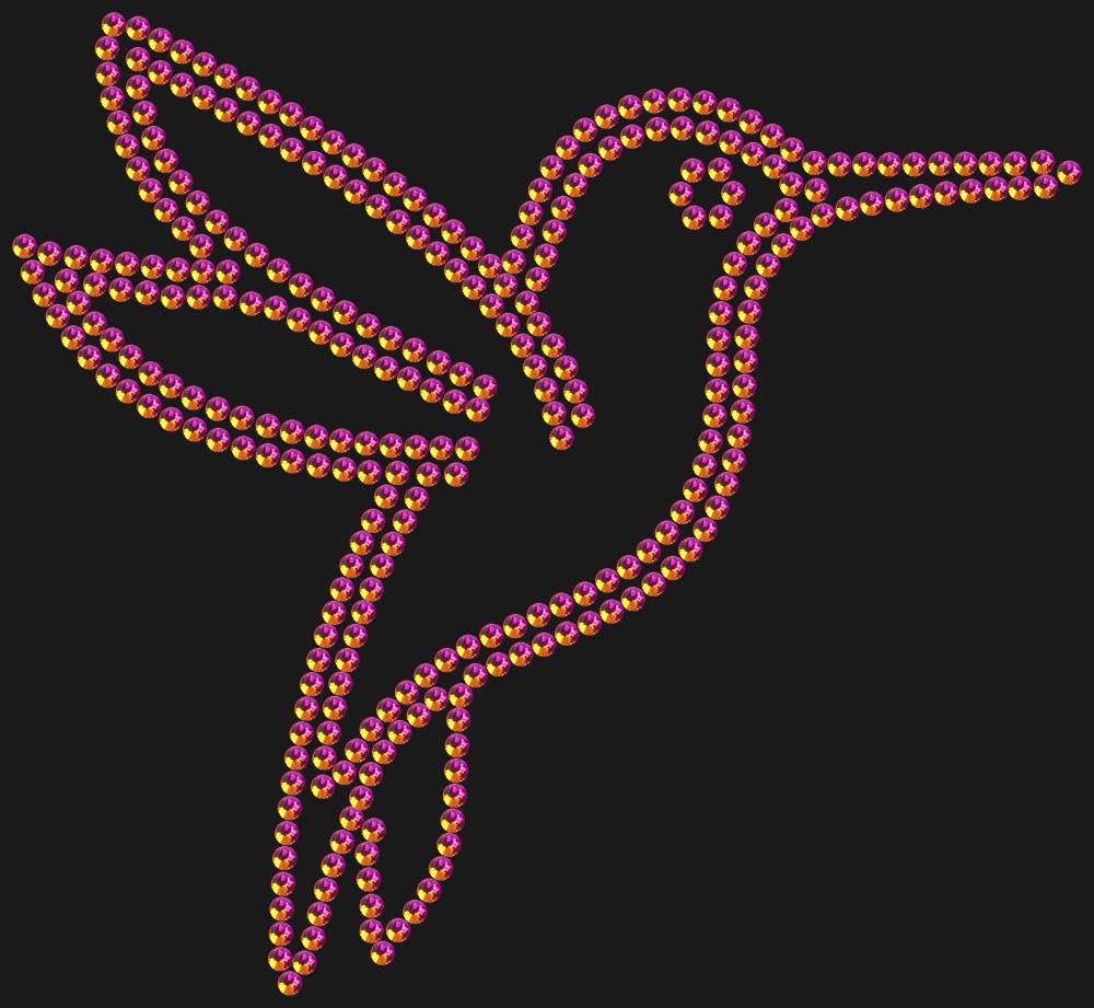 Трафарет Hummingbird — RHT_HUMMINGBIRD1_SS10_RAINBOW
