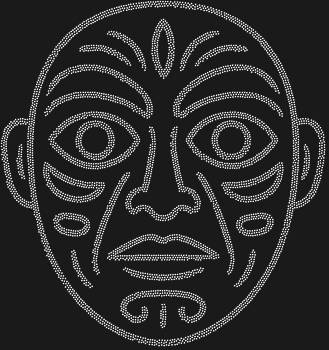 Рисунок из страз «Маска Лицо Духа народа Хайда», сияющий 5066 огнями, поведает древнюю легенду, украшая ваш мир мистическим дыханием.