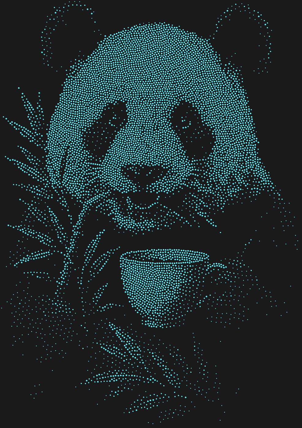 Трафарет Панда — PANDATEA1