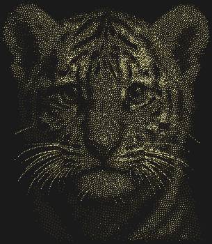 Тигренок, мерцающий 8544 стразами, зажигает искру детской радости и превращает обыденность в нежное приключение.