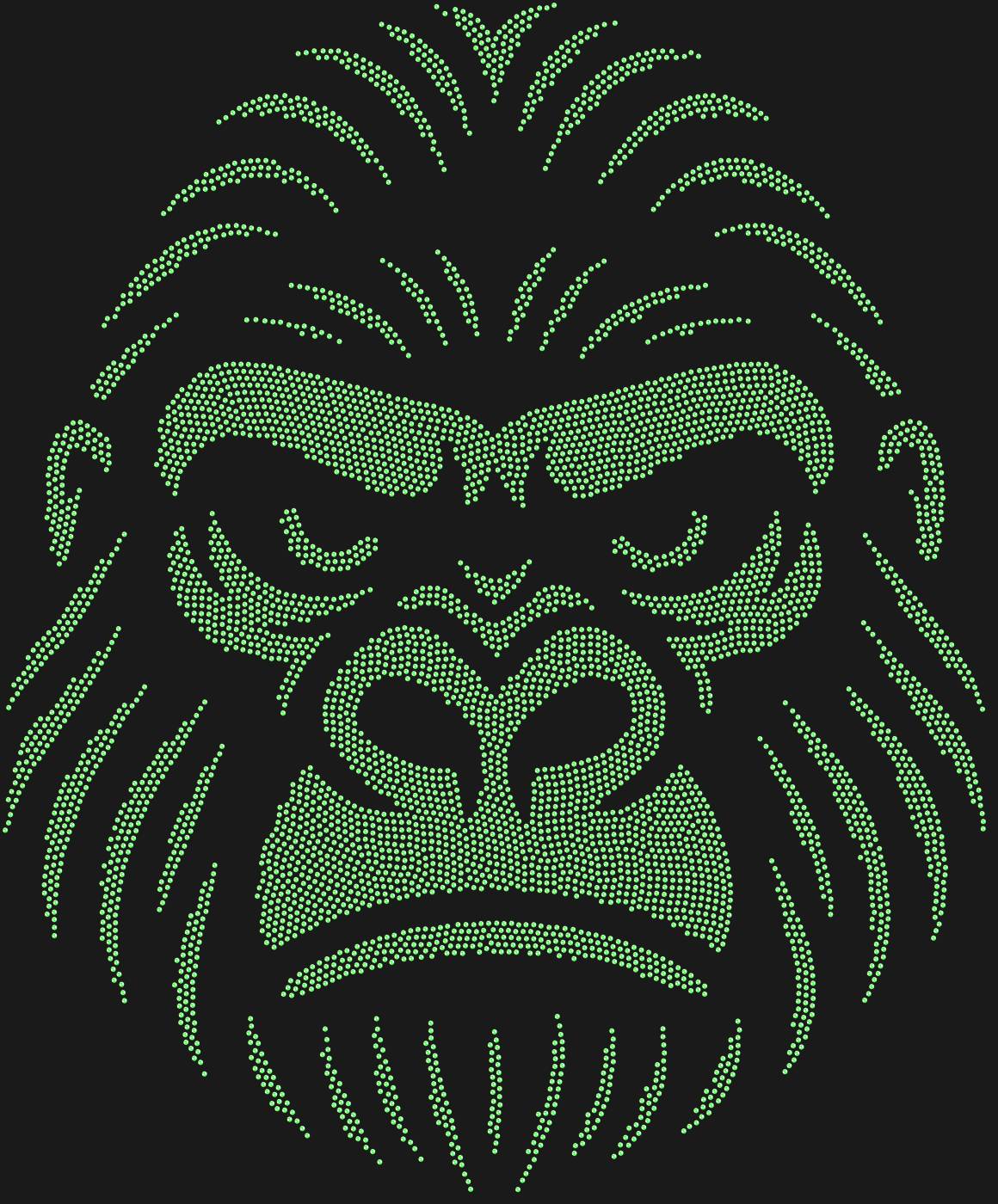 Трафарет Маска Горилла — GORILLAMASK1