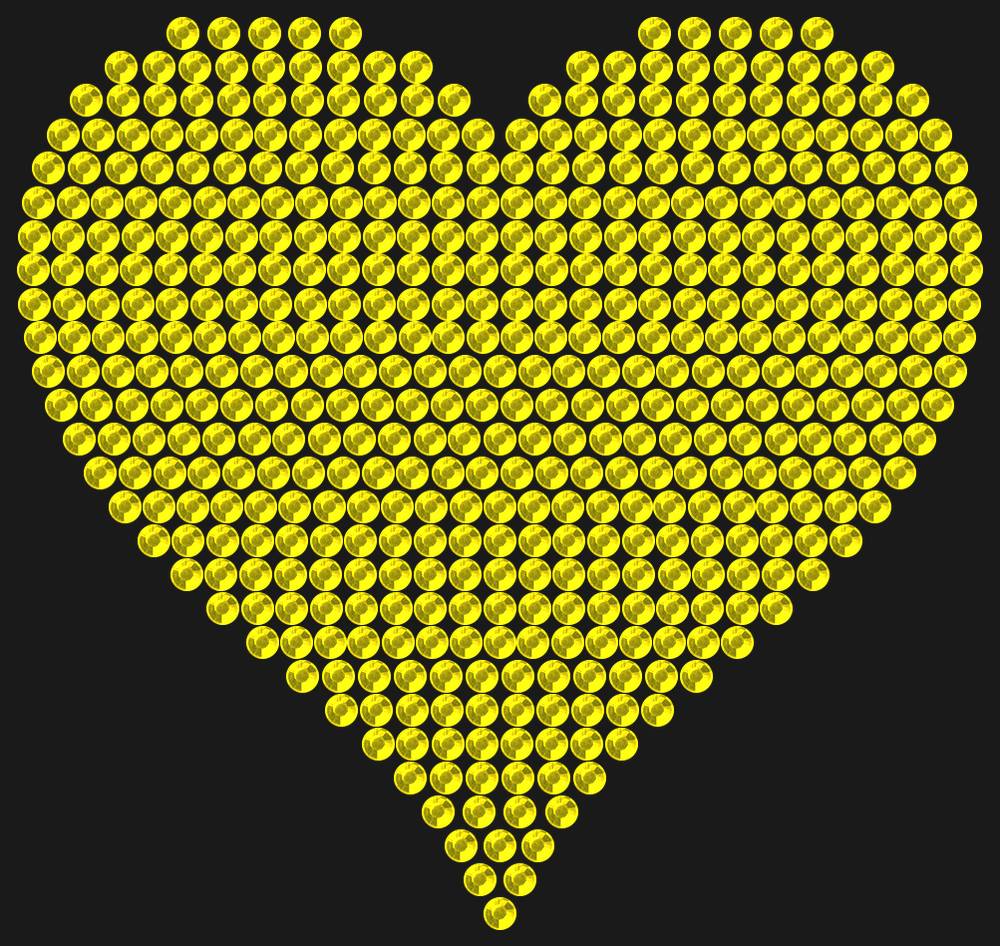 Трафарет A big heart — RHT_HEART4_SS10_CITRINE