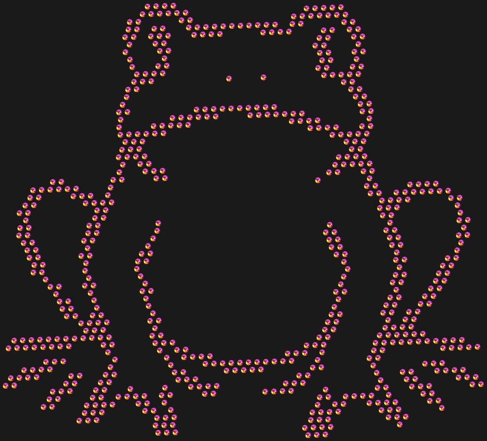 Трафарет Frog — RHT_FROG1_SS16_RAINBOW