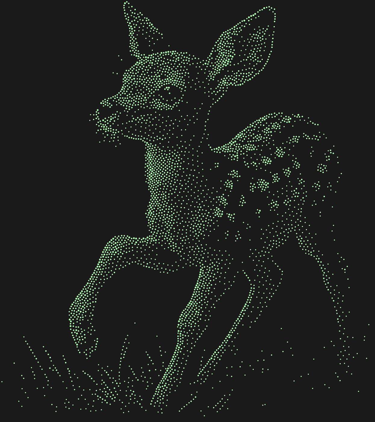 Трафарет Оленёнок — DEER3