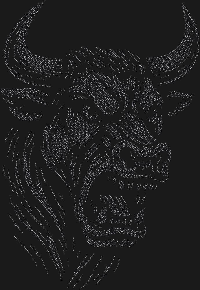 Трафарет Разъяренный бык (большое разрешение) — RHT_BULL3_SS16_JET_BLACK
