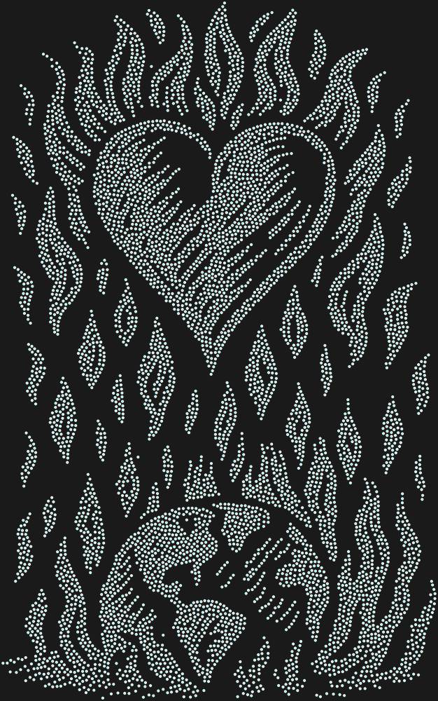 Трафарет Heart — RHT_HEARTFIRE1_SS8_CRYSTAL_AB_DMC