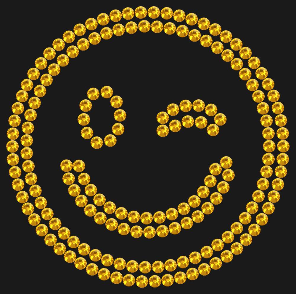 Трафарет Winking emoji — RHT_SMILE2_SS16_TOPAZ