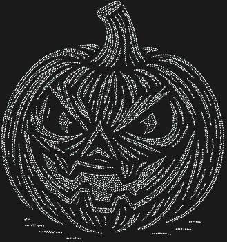 Рисунок из страз по номерам «Тыква» из 5097 сверкающих кристаллов — это всплеск осеннего настроения, застывший в блеске, который наполнит ваш дом чарами и озорством.