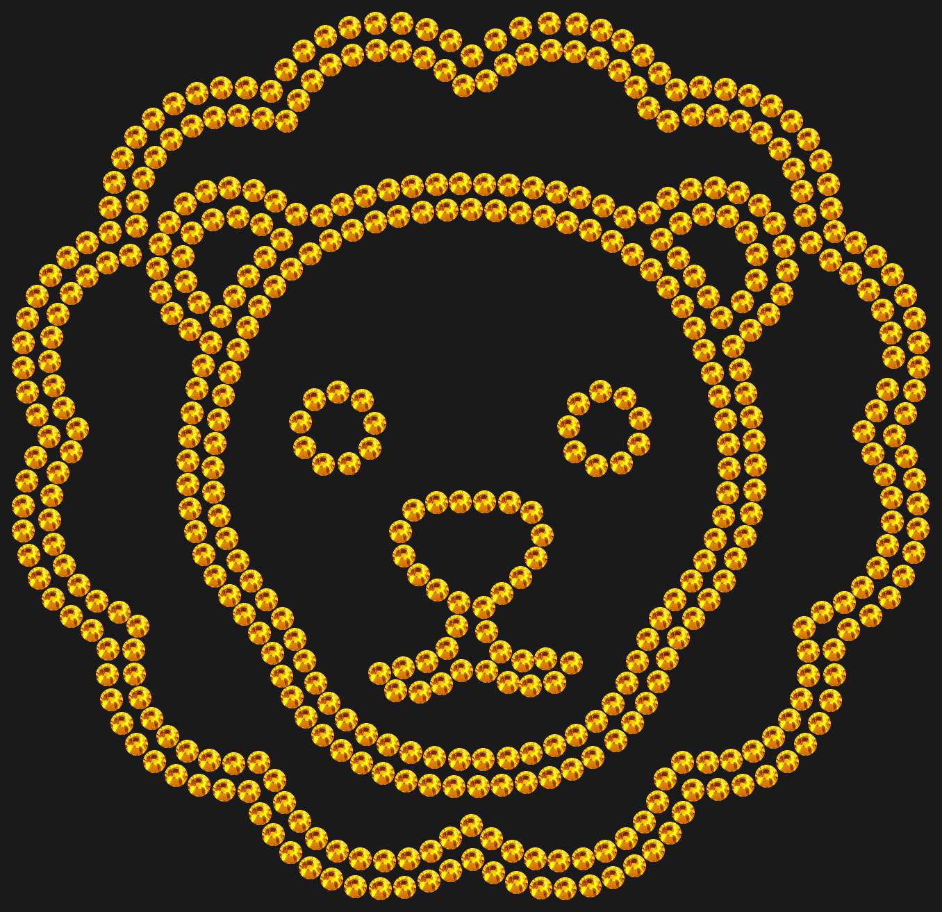Трафарет Лев — LION2