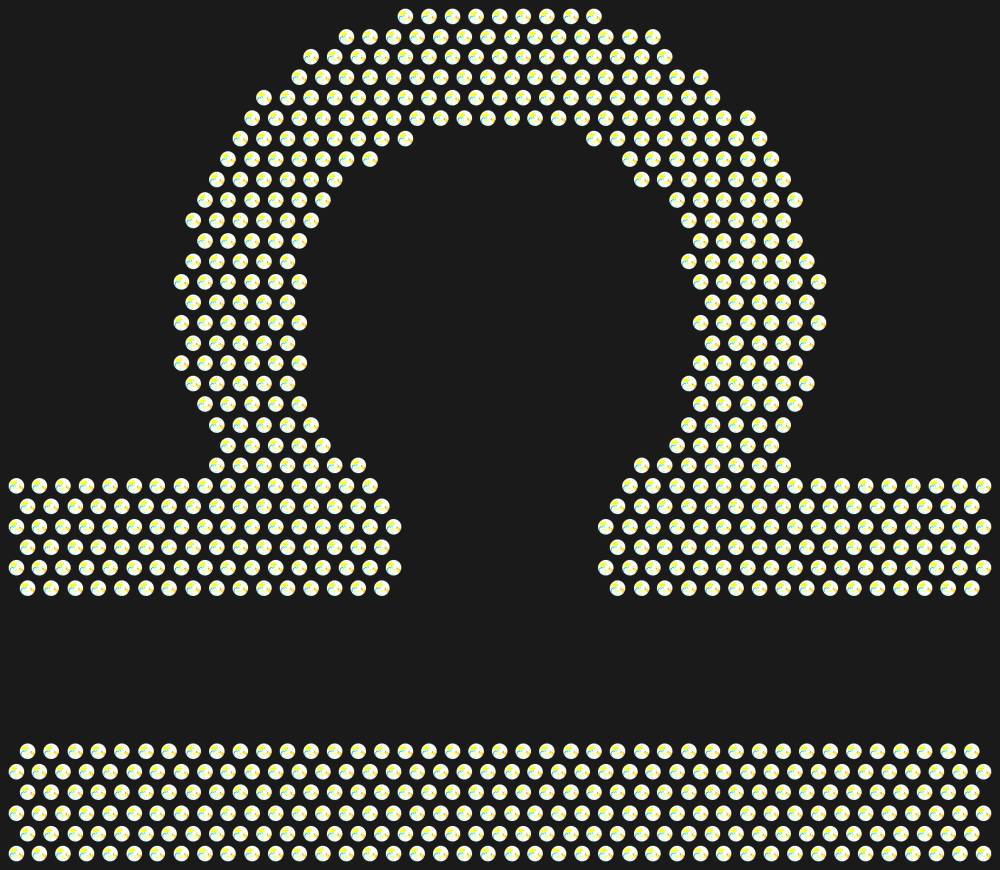 Трафарет Libra zodiac sign — RHT_ZODIACLIBRA1_SS6_CRYSTAL_AB