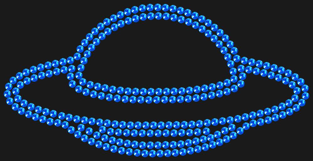 Трафарет Flying saucer — RHT_UFO3_SS16_SAPPHIRE