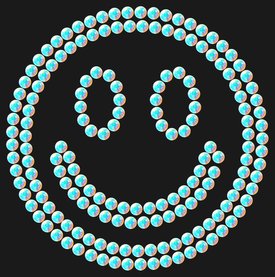 Трафарет Smiley — RHT_SMILE1_SS12_CRYSTAL_AB_DMC