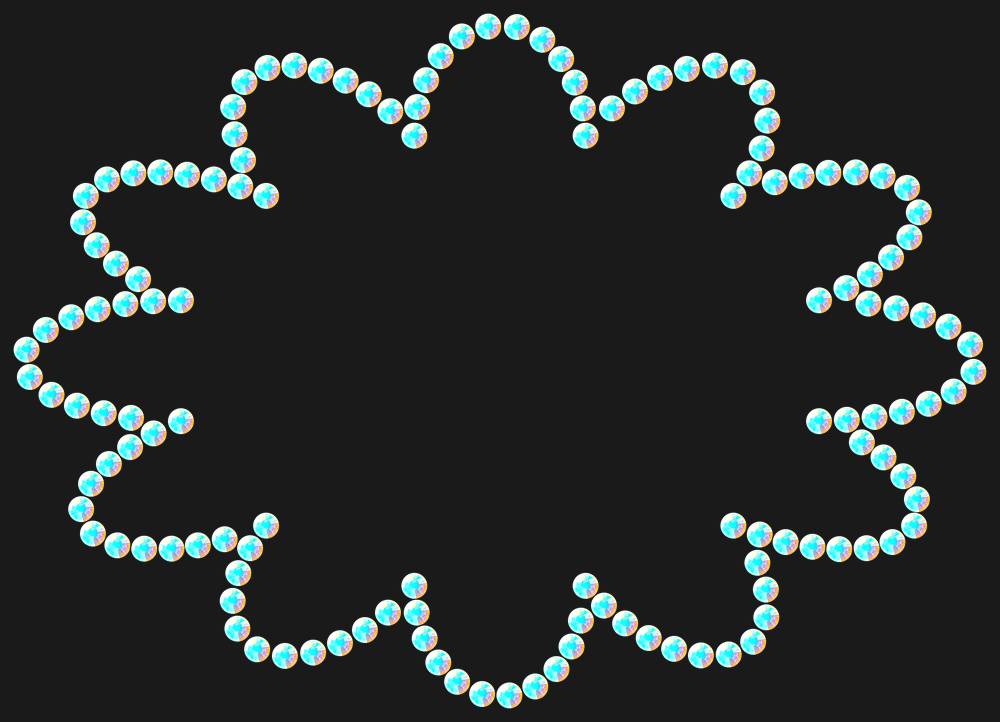 Трафарет Speech bubble — RHT_CLOUD1_SS20_CRYSTAL_AB_DMC