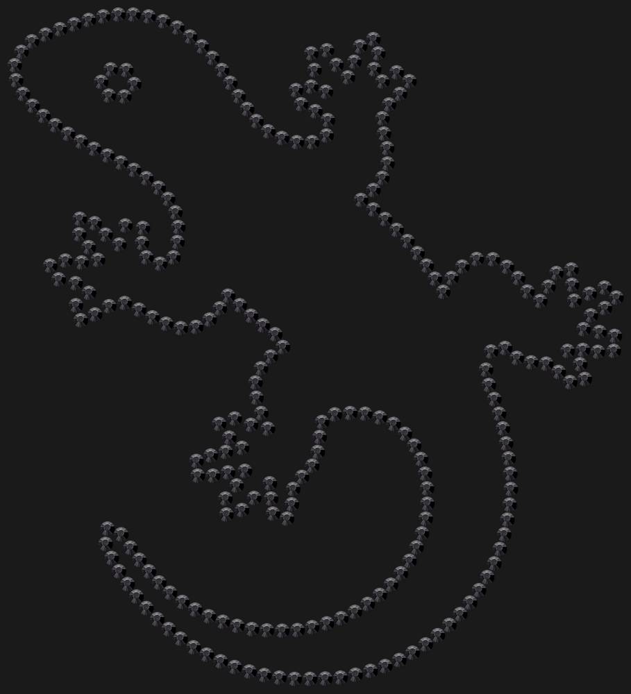 Трафарет Lizard — RHT_LIZARD1_SS16_JET_BLACK
