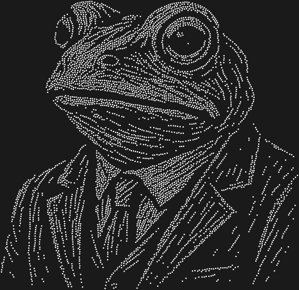 Трафарет Лягушка в костюме — RHT_FROG3_SS6_CRYSTAL_CLEAR