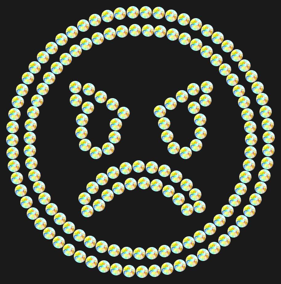 Трафарет Angry emoji — RHT_SMILE5_SS12_CRYSTAL_AB