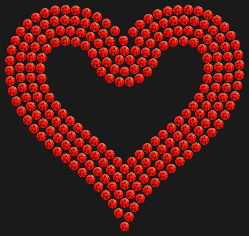 Трафарет Outline heart — RHT_HEART3_SS10_LT_SIAM