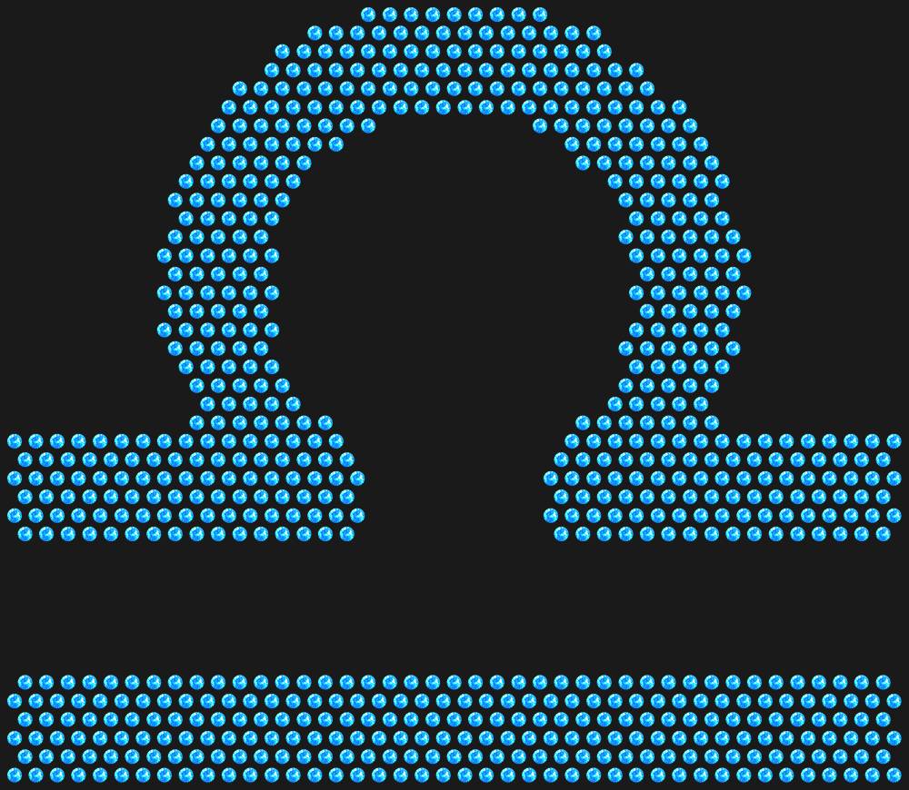 Трафарет Libra zodiac sign — RHT_ZODIACLIBRA1_SS16_LT_SAPPHIRE