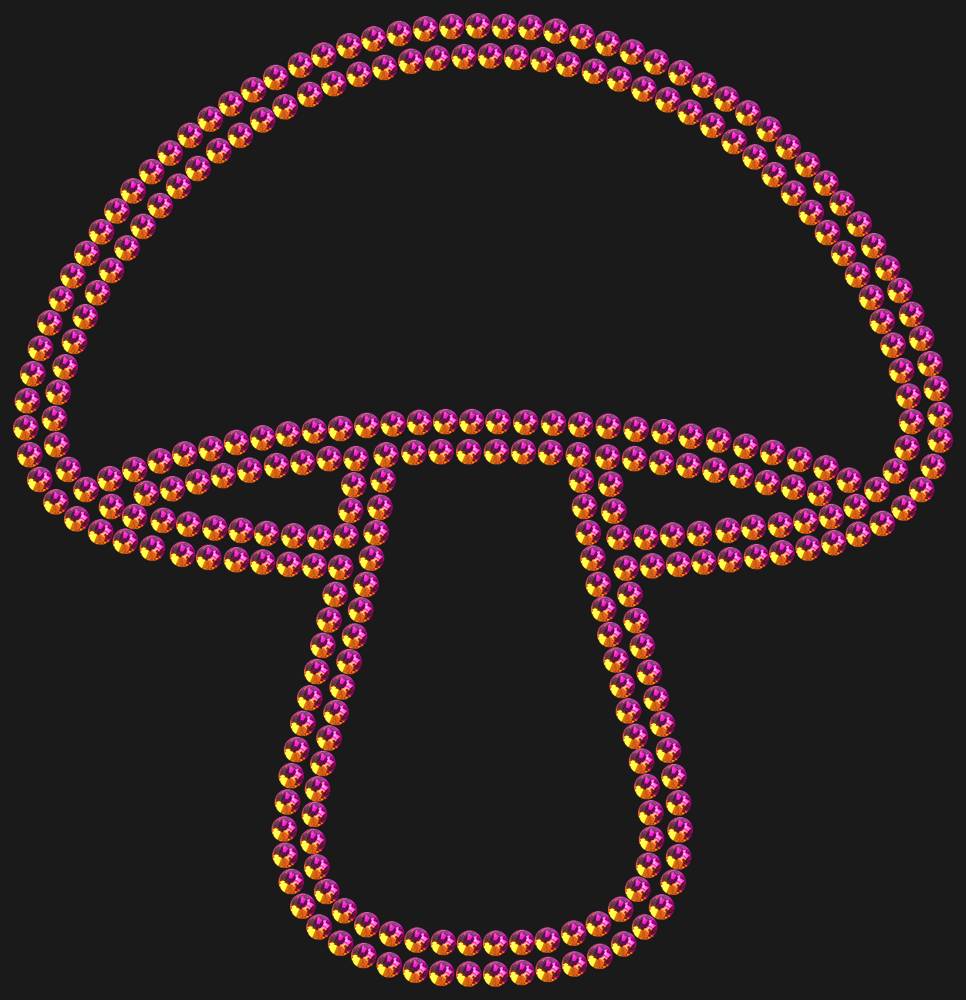 Трафарет Mushroom — RHT_MUSHROOM1_SS10_RAINBOW