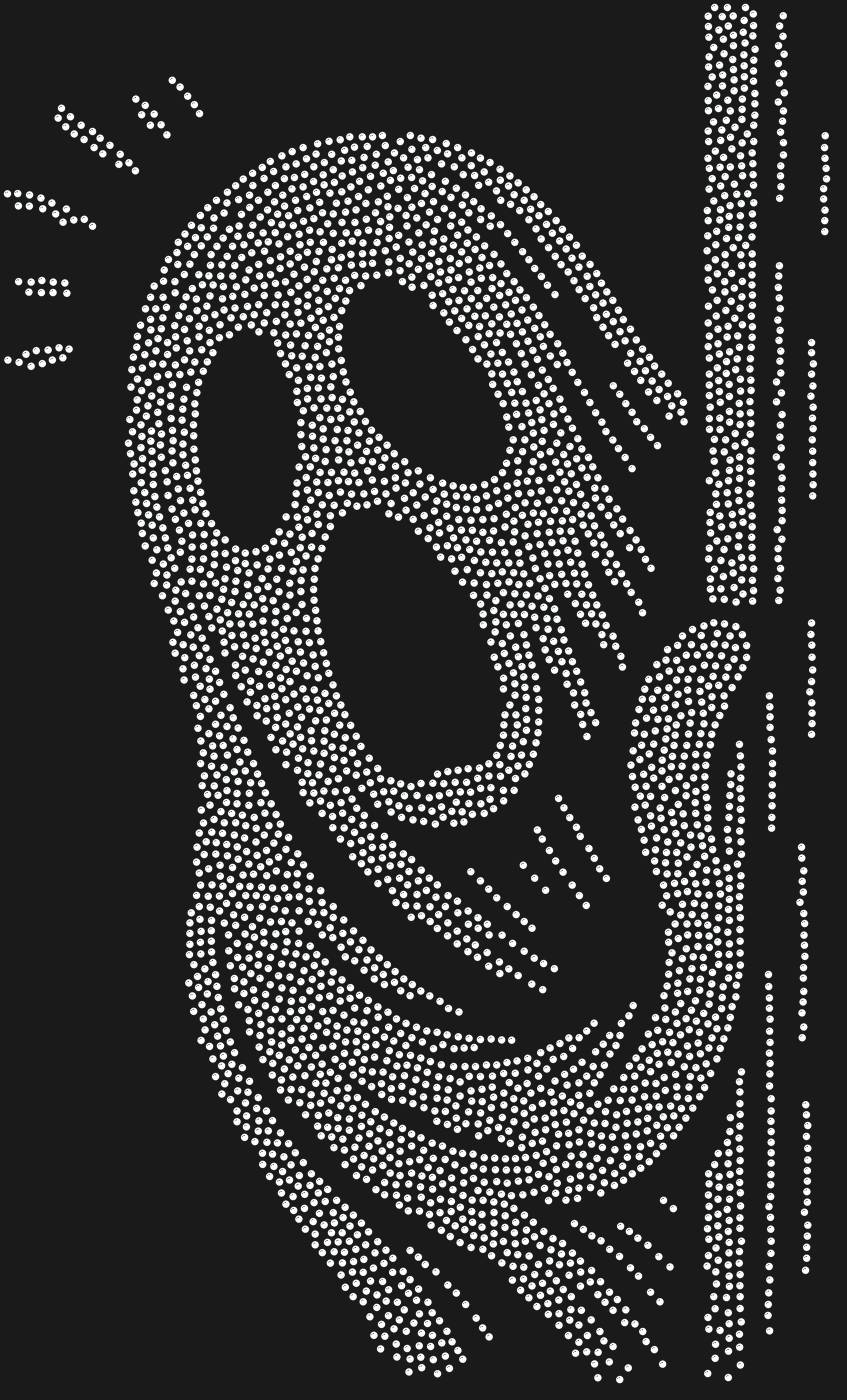 Трафарет Привидение, выглядывающее из-за угла — GHOSTCORNER1