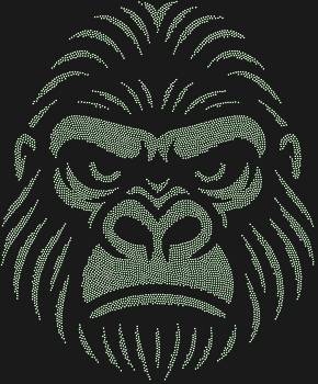 Рисунок из страз «Маска Горилла», созданный из 5753 сверкающих страз, перенесет вас в сердце джунглей, где каждый блик — это отголосок дикой силы и первобытной красоты.