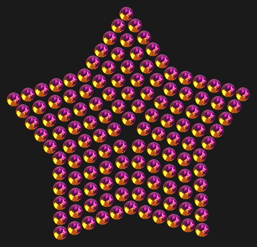 Трафарет Compact star — RHT_STAR2_SS16_RAINBOW